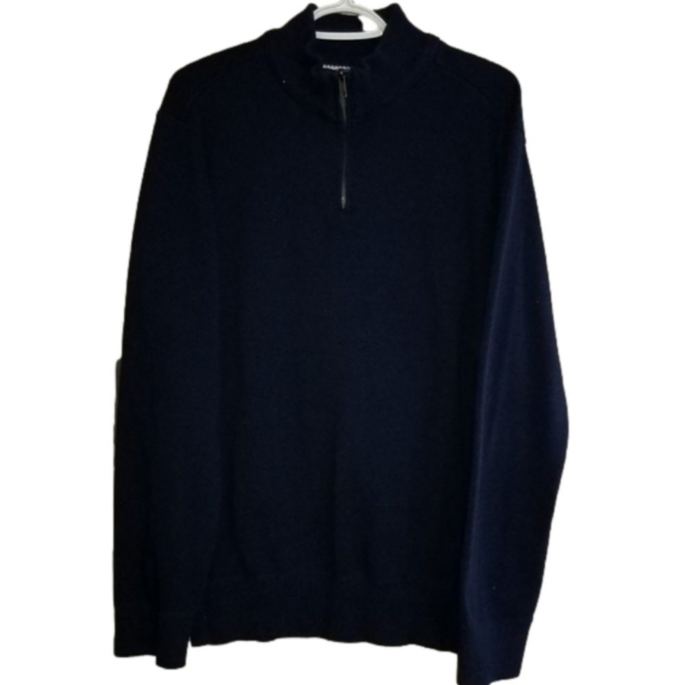 Robert Graham Knit Pullover Quarter Zip Sweater Size XXL